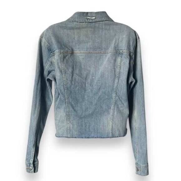 JOE'S Jean Jacket Women's Sz S Blue Cutoff Boyfriend Button Up Country W… - Picture 8 of 16